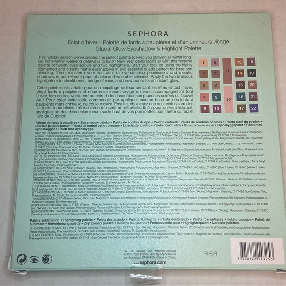 sephora glacial glow pallete - Picture 6 of 8